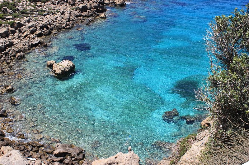 La baia del monastero di Moní Hrysoskalítissas a Creta