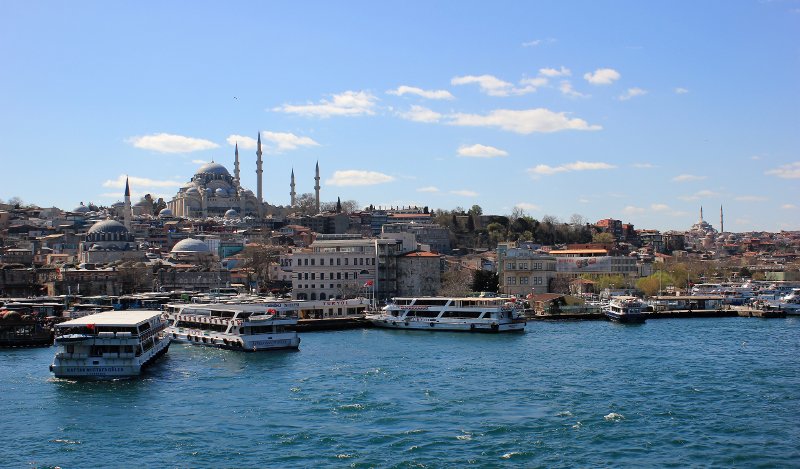 Panorama Istanbul dal ponte di Galata