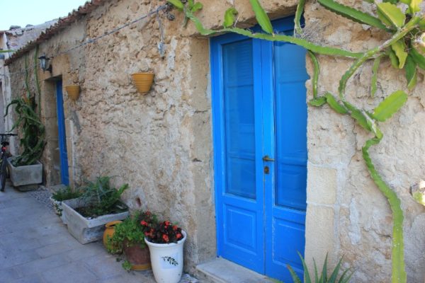 Tipiche abitazioni a Marzamemi in Sicilia