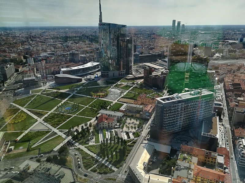 Panorama dell'area di Porta Nuova a Milano