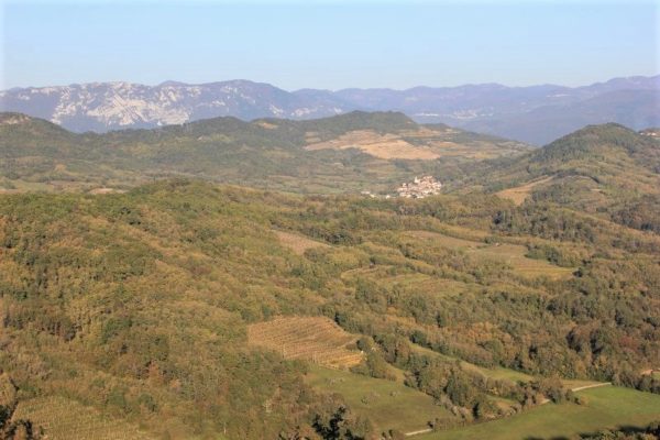 Panorama dei dintorni di Štanjel Slovenia