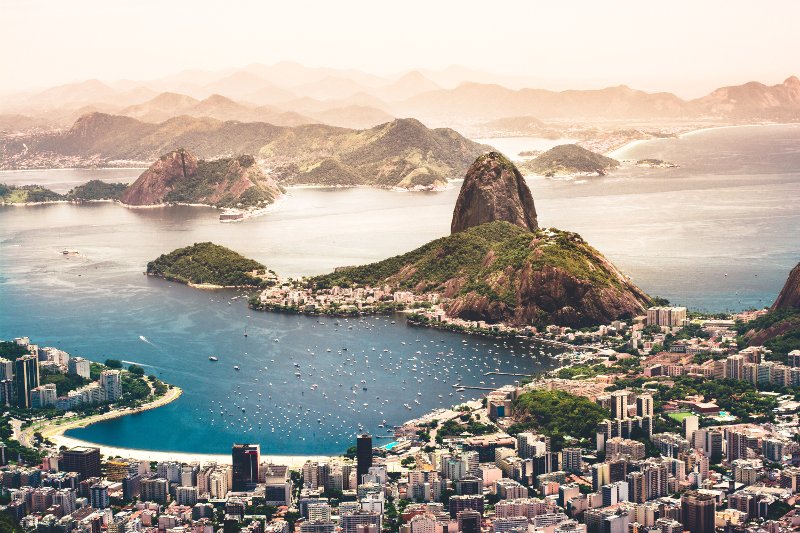 Panorama sulla baia di Rio de Janeiro