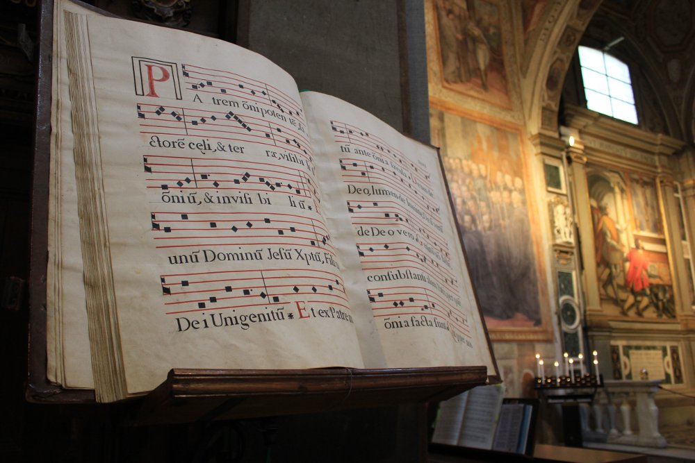 Messale nella Chiesa di San Michele Arcangelo a Badia Passignano Toscana