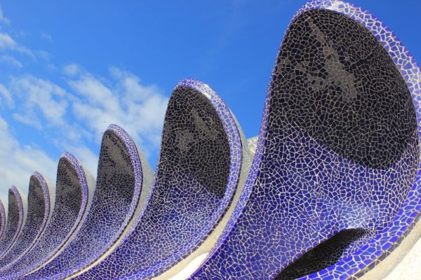 Dettagli architettonici dell'Umbracle a Valencia