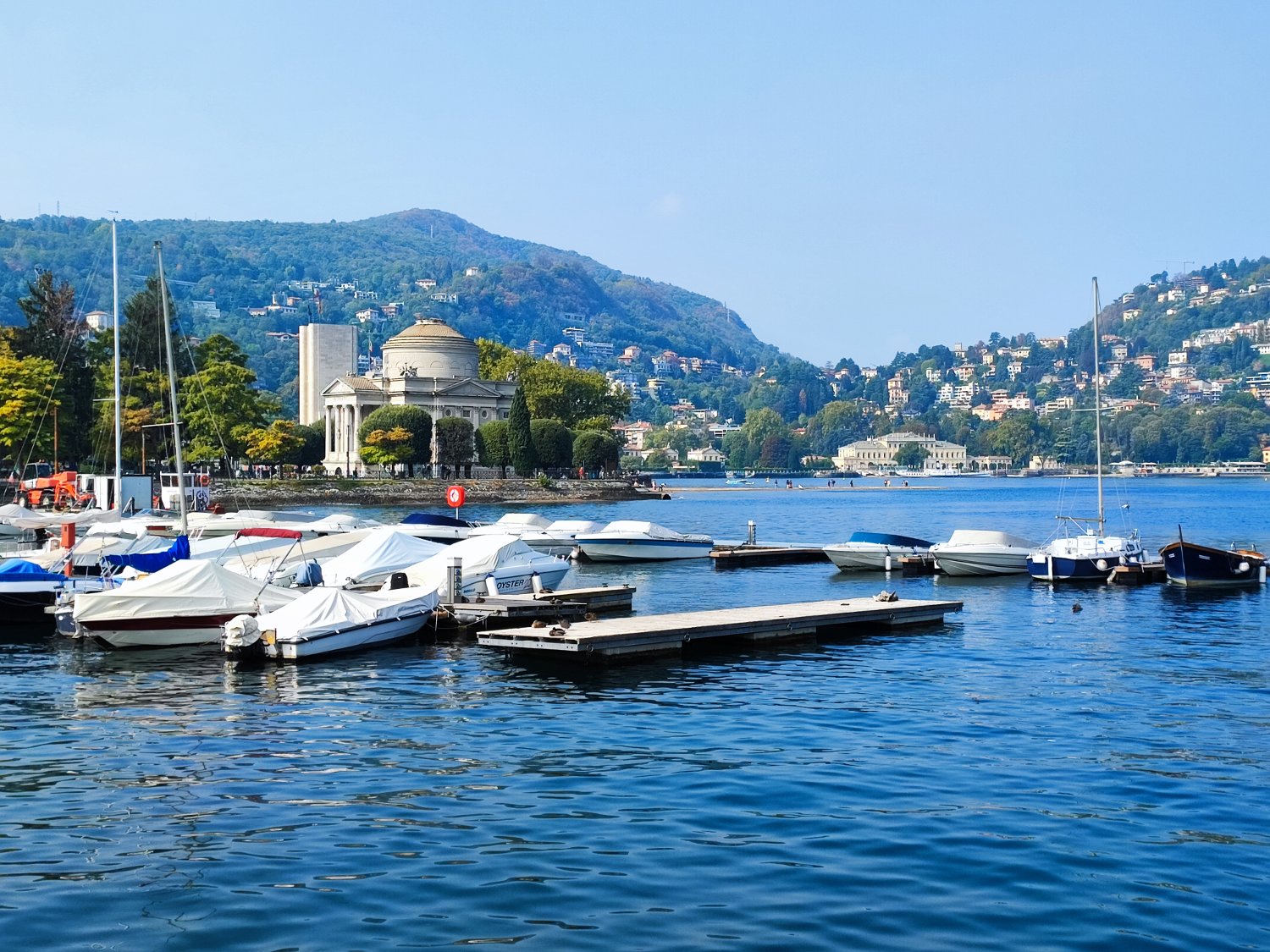 Vista panoramica del lago da Como