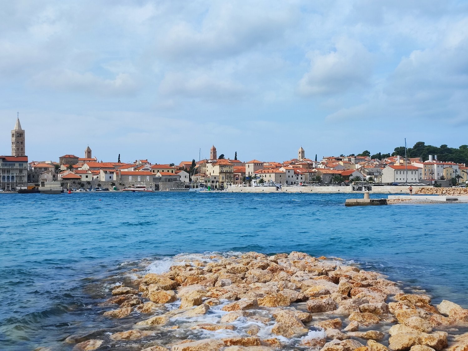 Panorama di Rab città