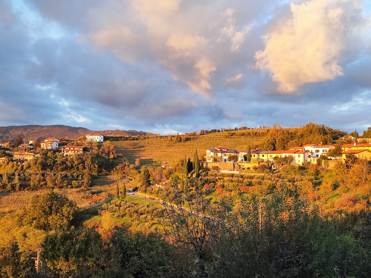 Paesaggio autunnale del Brda