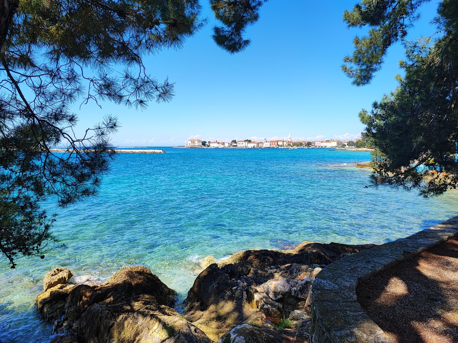 Panorama di Parenzo in Croazia