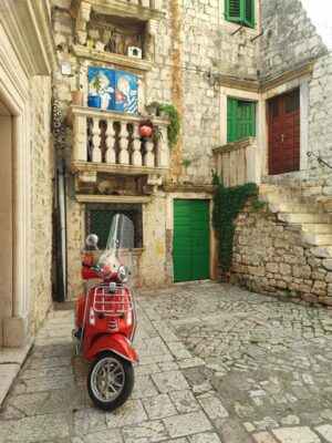 Dettaglio della città vecchia di Trogir