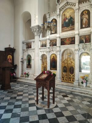 L'interno della chiesa dell'Arcangelo Michele a Herceg Novi