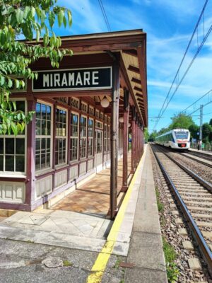 La Stazione dei treni di Miramare a Trieste